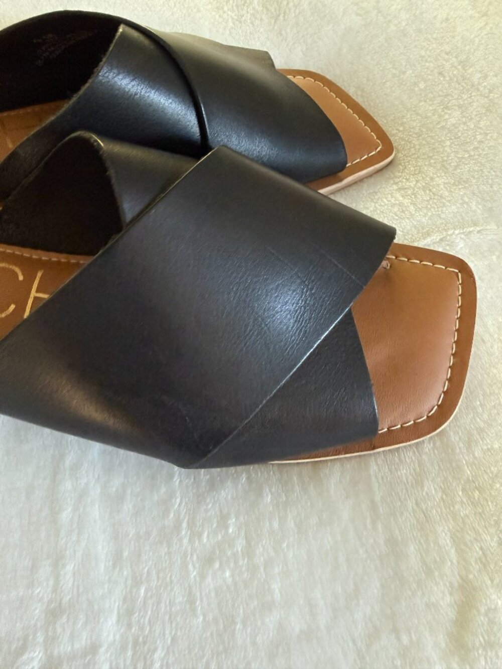 BEACH by Matisse Black Crossover Slide Sandals - Picture 4 of 7
